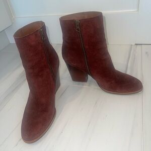 Kork-Ease authentic burgundy suede ankle boots-LIKE NEW